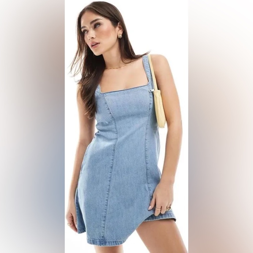 Hollister Light Blue Denim Dress